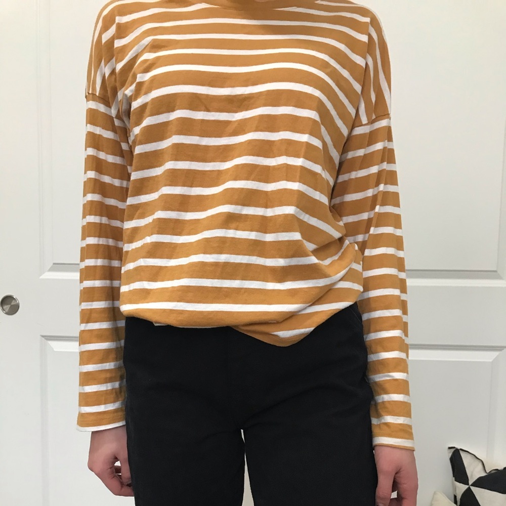 Yellow striped long sleeve